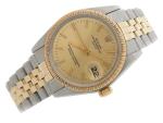 Rolex Date 1505 Two-Tone Gold Stainless Steel Watch