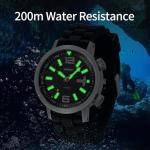 BERNY Men's Automatic Dive Watch - Black Dial