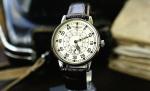 Pobeda Pilot Vintage Military Watch with Leather Strap
