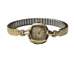 Vintage Bulova Ladies Cocktail Watch - 14K Gold