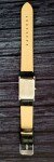 Vintage Men's Tank Dress Watch with Black Leather Band