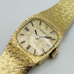 1950s Rolex Cocktail 14K Yellow Gold Watch