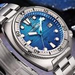 Men's Vintage Automatic Dive Watch - Blue Dial