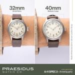 Vintage Military Ameriquartz Watch with Leather Strap