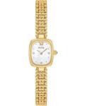 Vintage Gold Rectangular Women's Watch with Bracelet