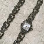 Vivani Vintage Cocktail Watch with Marcasite Accents