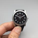 Timex Military Watch Men 33mm Silver Black Dial