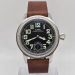 Vintage-Style 44mm Mechanical Military Pilot Watch