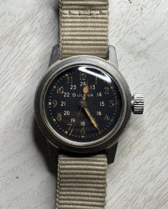 Vintage Bulova Navigator A17A Military Wristwatch