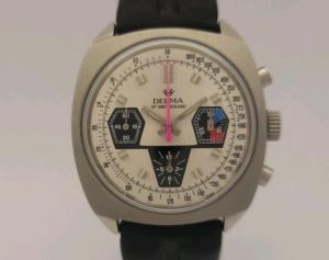 Delma Tri-Compax Chronograph Wrist Watch - 1970s