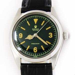 Rolex Oyster Precision Green Dial 34mm Men's Watch