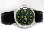 Rolex Oyster Precision Green Dial 34mm Men's Watch