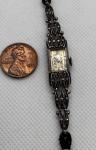 Art Deco Sterling Silver & Marcasite Ladies Watch
