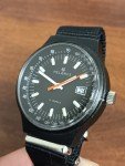 Helbros Vintage 17J Racing Tachymeter Black Dial Watch