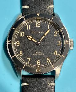 BALTANY Vintage Khaki Pilot Automatic Watch
