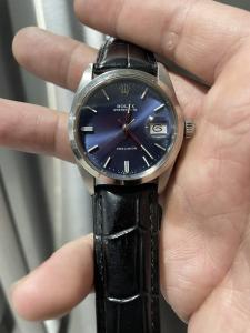 Rolex Oysterdate 6694 Blue Dial Vintage Watch