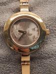 Gucci Vintage Women's Gold Cocktail Watch with Floral Dial
