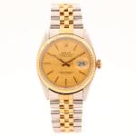 1978 Rolex Datejust Gold Linen Dial Watch