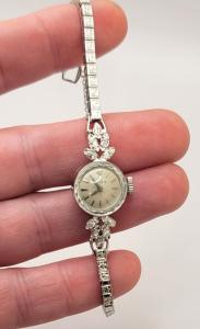 Rolex 14k White Gold Vintage Manual Wind Watch