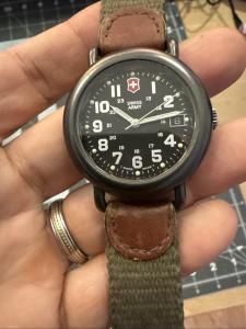 Swiss Army Cavalry Military Watch with Black Dial