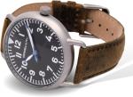 Men's Vintage Pilot Watch - Black Dial, Leather Band