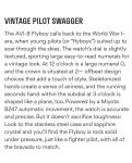 AVI-8 Flyboy Vintage Automatic Pilot Watch