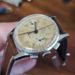 1950s Wakmann Vintage Pilot Chronograph Watch