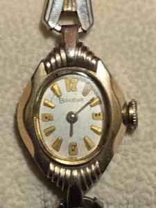 Ladies Vintage Bulova Cocktail Watch with Metal Band