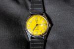 HMT Military Style Watch with Yellow Dial