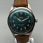 HMT Pilot Men's Watch Blue Dial Leather Strap