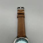 HMT Pilot Men's Watch Blue Dial Leather Strap