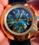 Vintage Accutron Sputnik Watch with Marble Stone Dial