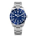 Men's Vintage Diver Quartz Watch - Blue/Silver 37mm