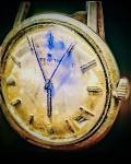 Zenith Gold Vintage Wristwatch with Non-Numeric Dial