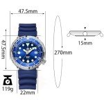 Men's Vintage Automatic Diver Watch - 47.5mm