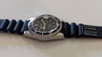 Vintage Diver Watch with Distressed Bezel - 39mm