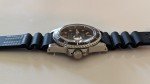 Vintage Diver Watch with Distressed Bezel - 39mm