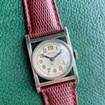 La Marne Swiss Art Deco 14K Gold Watch