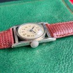 La Marne Swiss Art Deco 14K Gold Watch