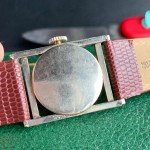 La Marne Swiss Art Deco 14K Gold Watch