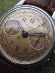 Vintage 1940s Gloria Swiss Chronograph Watch