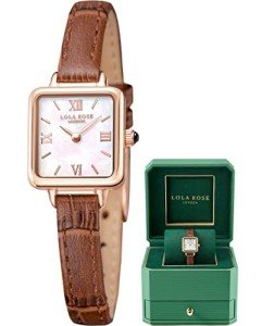 Lola Rose Women's Vintage Leather Strap Watch
