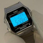 Vintage Timex Digital Chronograph Alarm Watch 34mm