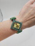 Vintage Green Art Deco Ladies Wristwatch