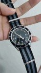 Vintage Retro 42mm Automatic Dive Watch with Nylon Strap