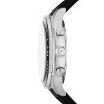 Fossil Men's Black Silicone Chronograph Watch