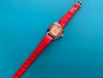 Rare Vintage Red Jump Hour Mechanical Watch