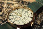 Pobeda Vintage Pilot Men's Mechanical Watch - Green Band