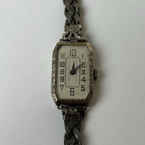 Vintage Abra Art Deco 14k Gold Watch with Band