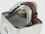 Fossil Retro Pilot Silver Brown Chronograph Watch
